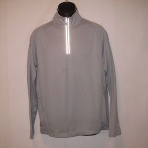TOMMY BAHAMA 1/2 Zip Long Sleeve Shirt Sz M Gray